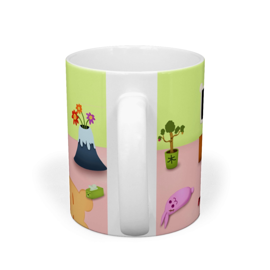 わくむり リビングルームマグカップ