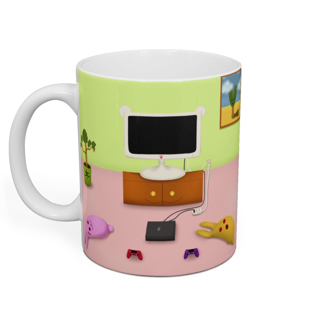 わくむり リビングルームマグカップ