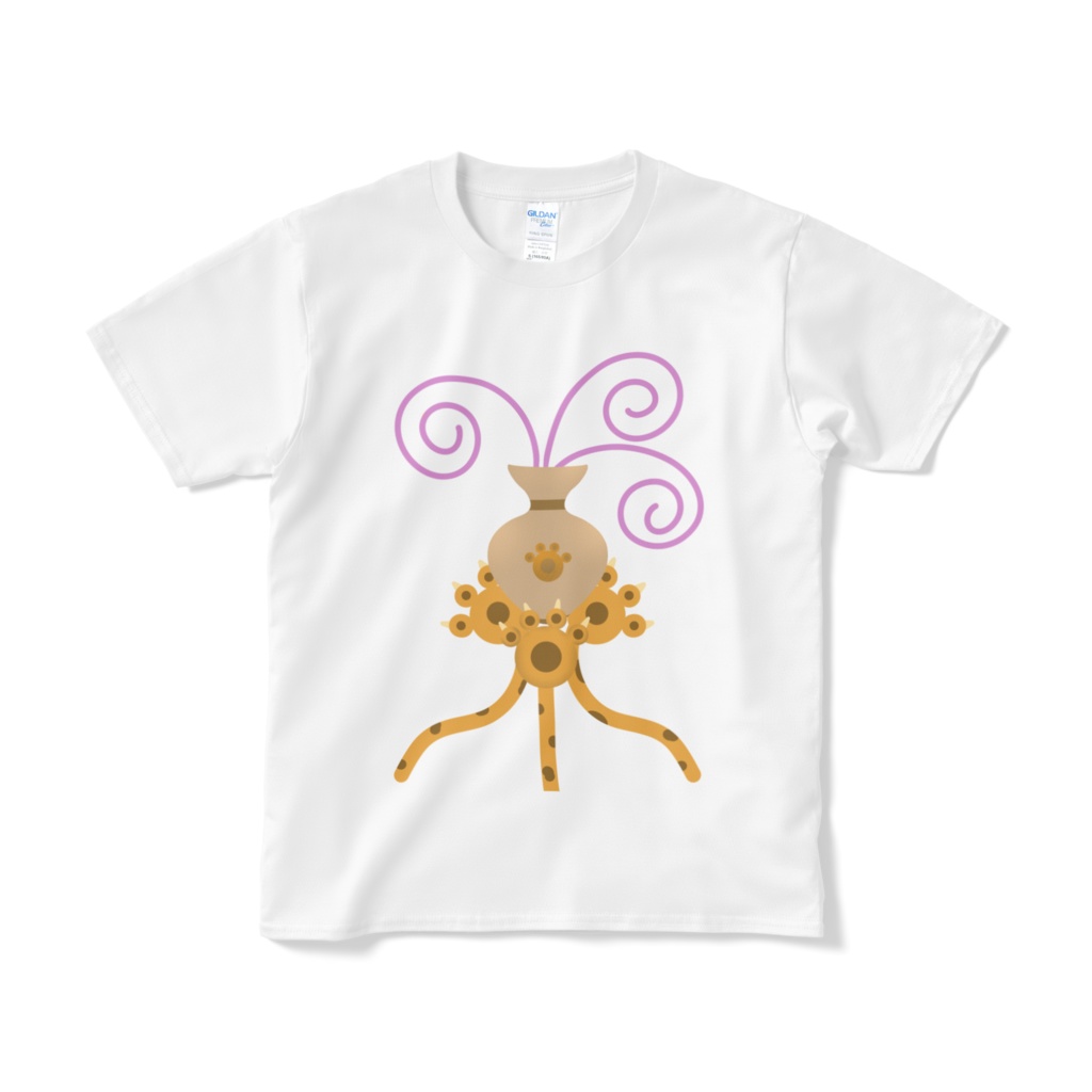 わくむり あくせるTシャツ 猫壺