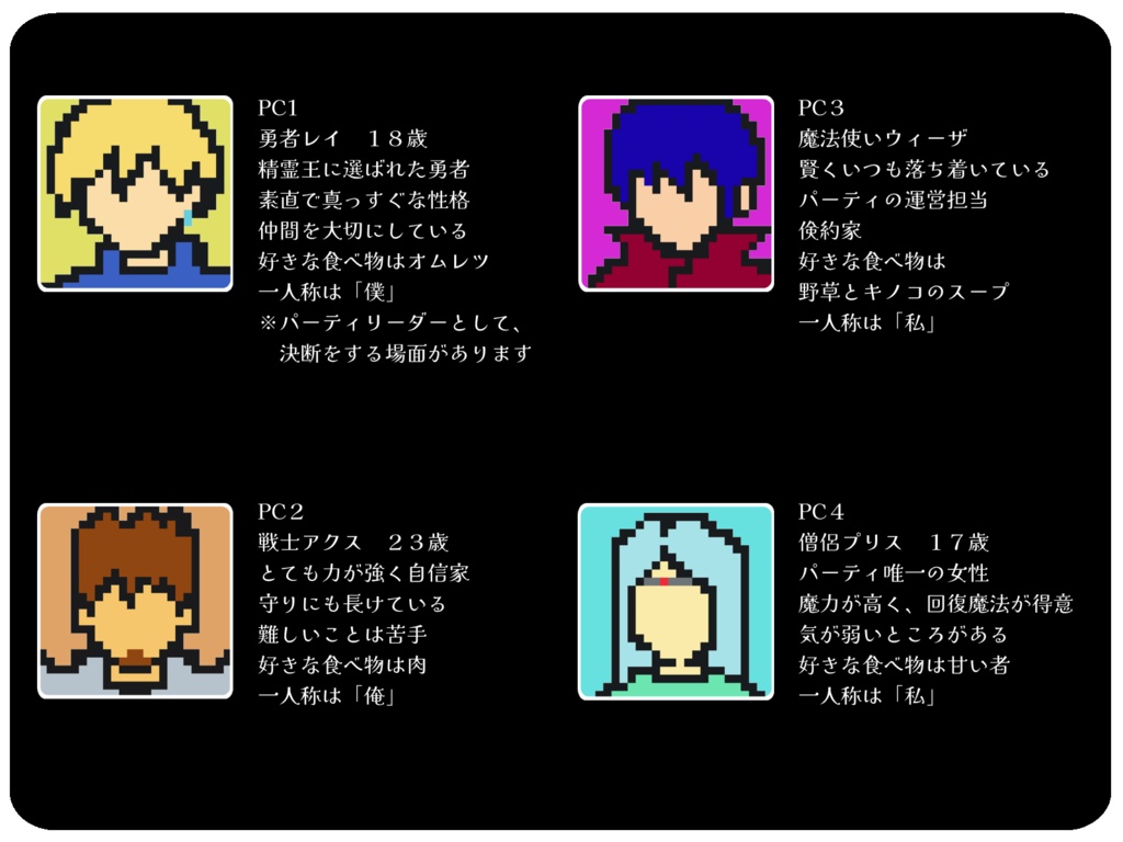 【無料】マーダーミステリー風推理ゲーム「勇者レイとくらやみの暗躍者」