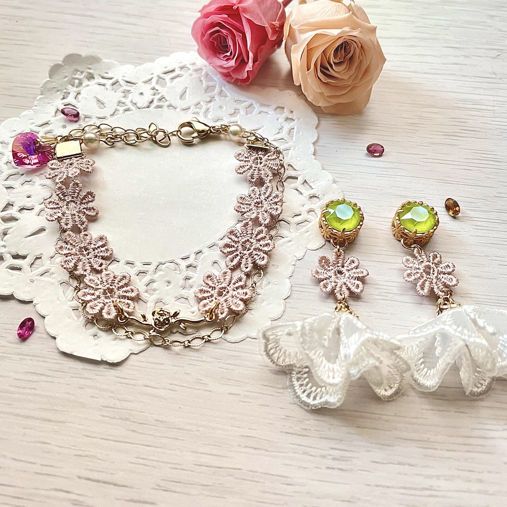 野薔薇イメージアクセサリーset