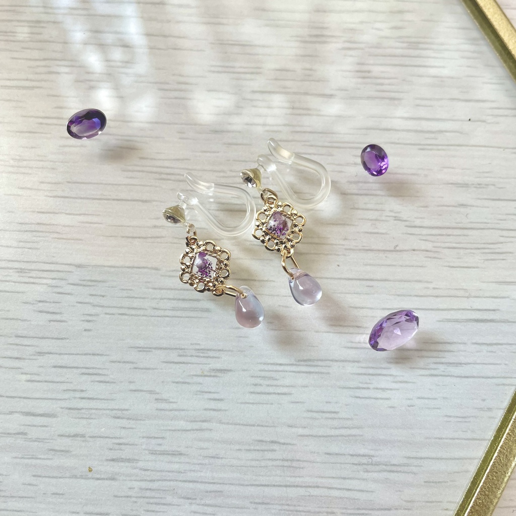 雷鳴のひとしずくピアス