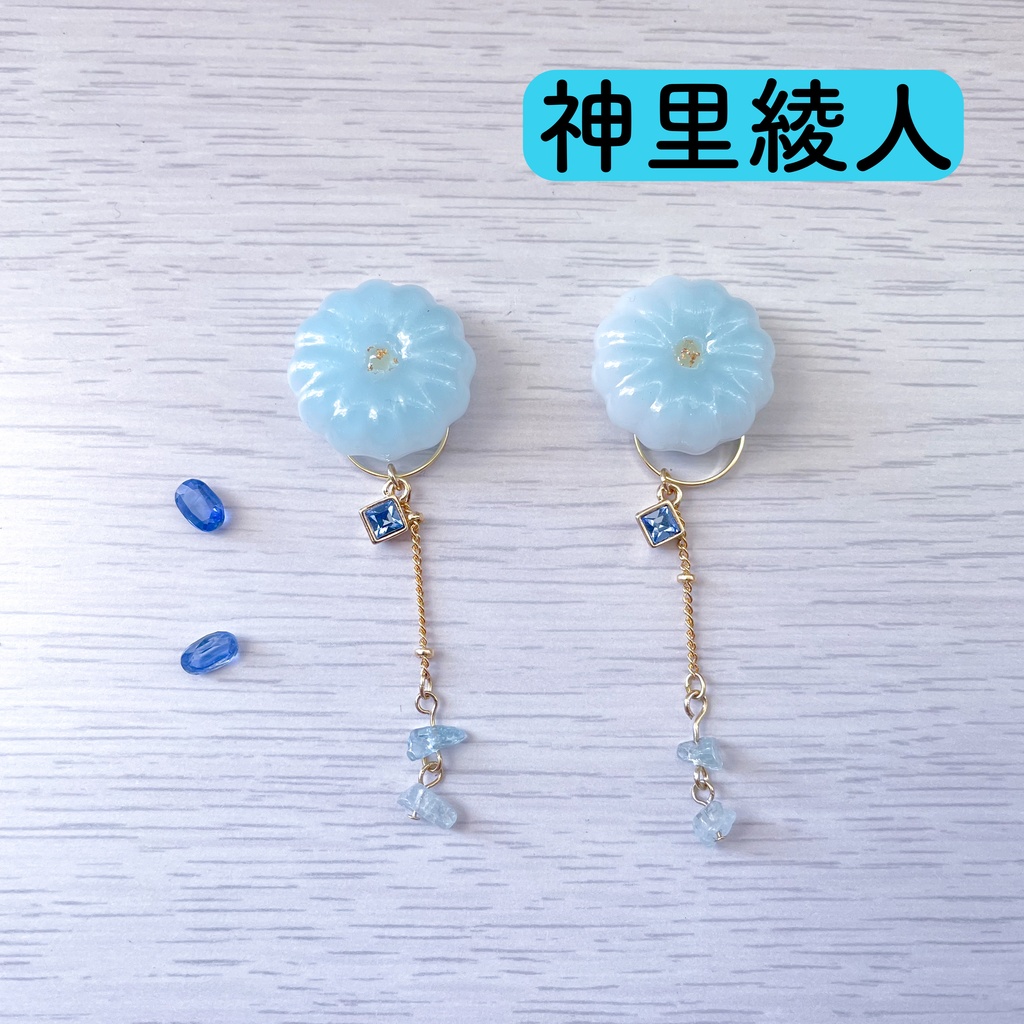 和菓子風耳飾り-四季-