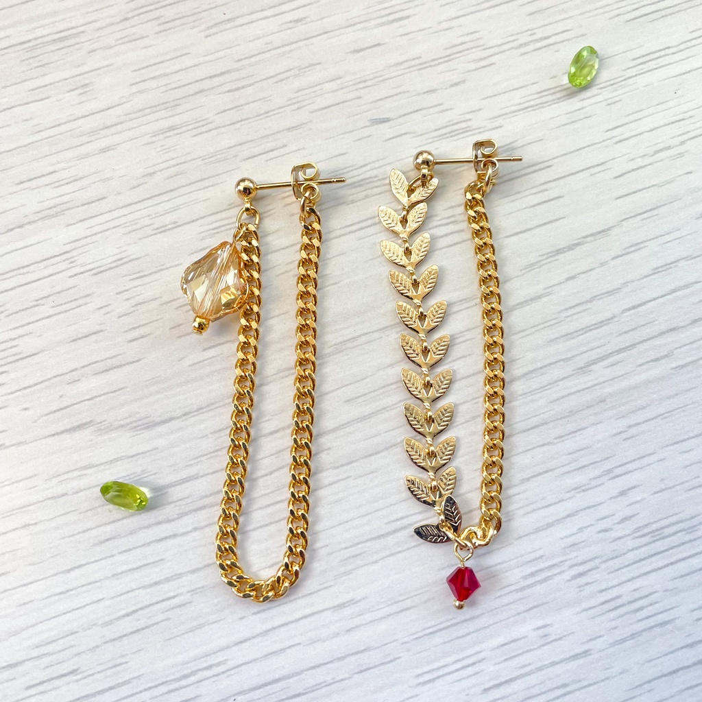 知恵と才能のチェーンピアス