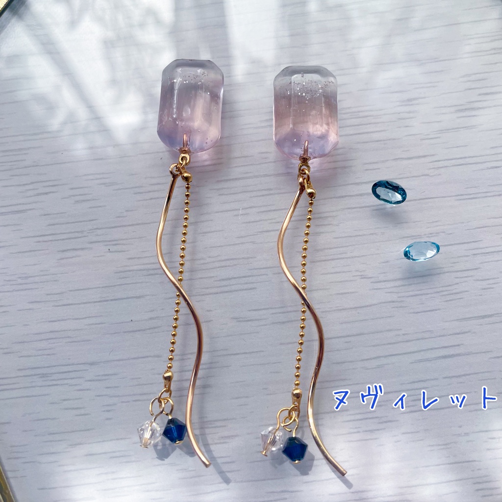 瞳の宝石ピアス・ネックレス-正義①-