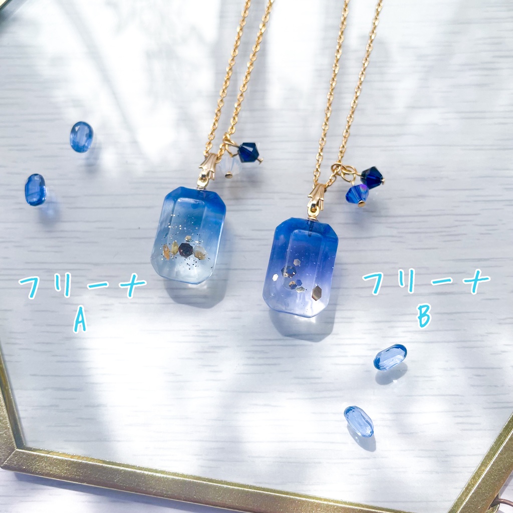 瞳の宝石ピアス・ネックレス-正義①-