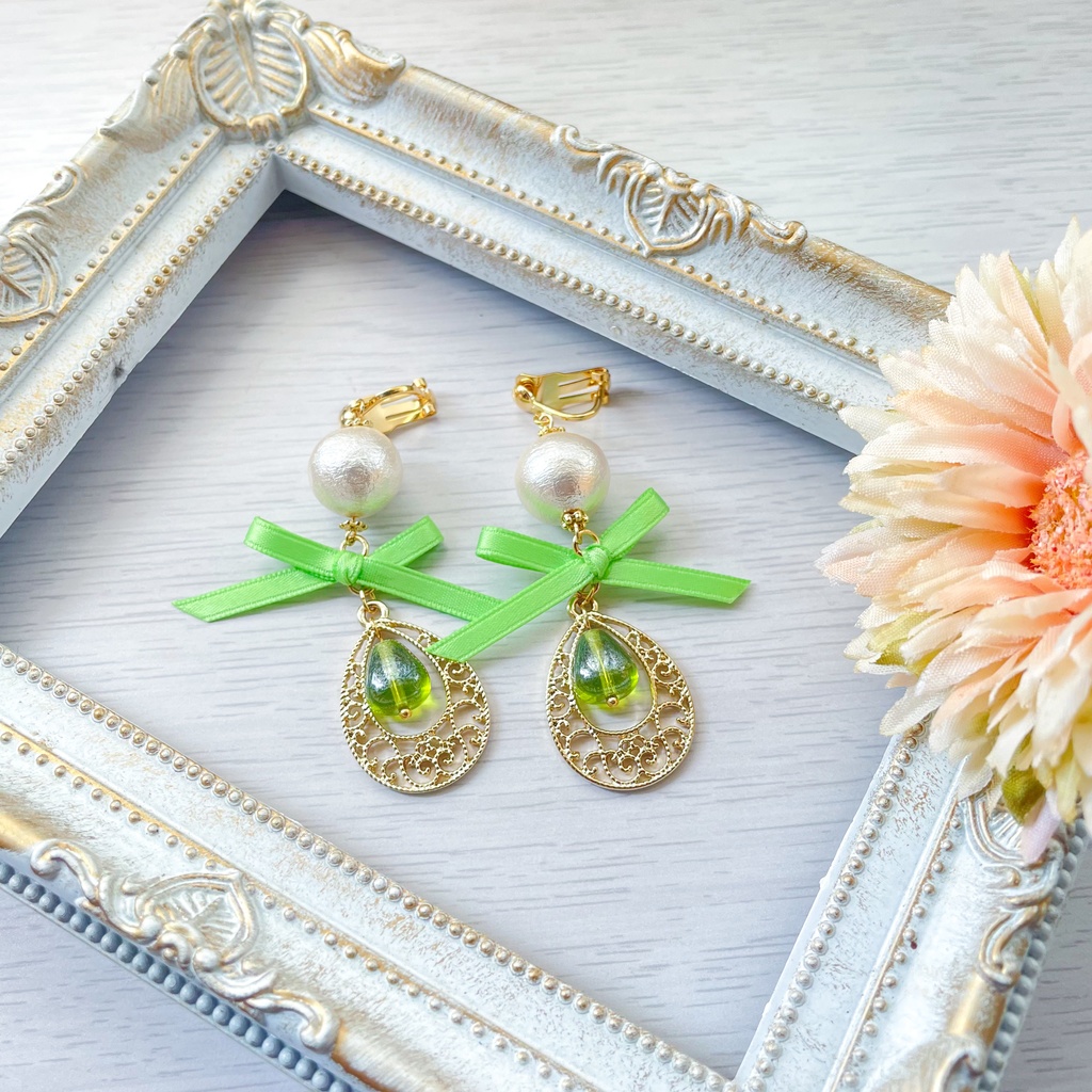 心の雫の耳飾り