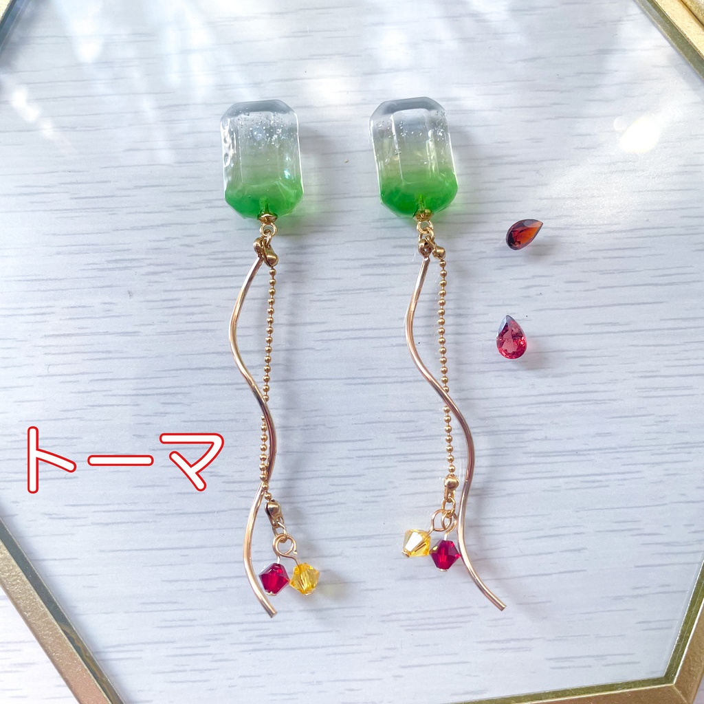 瞳の宝石ピアス・ネックレス-永遠②-