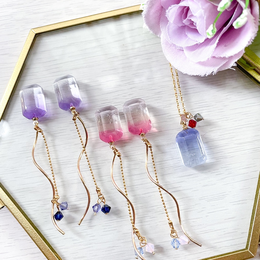 瞳の宝石ピアス・ネックレス-正義②-