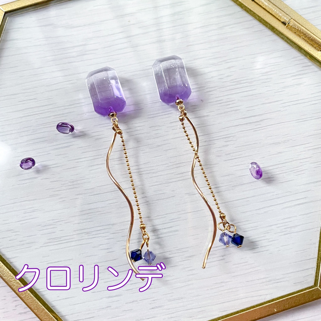 瞳の宝石ピアス・ネックレス-正義②-