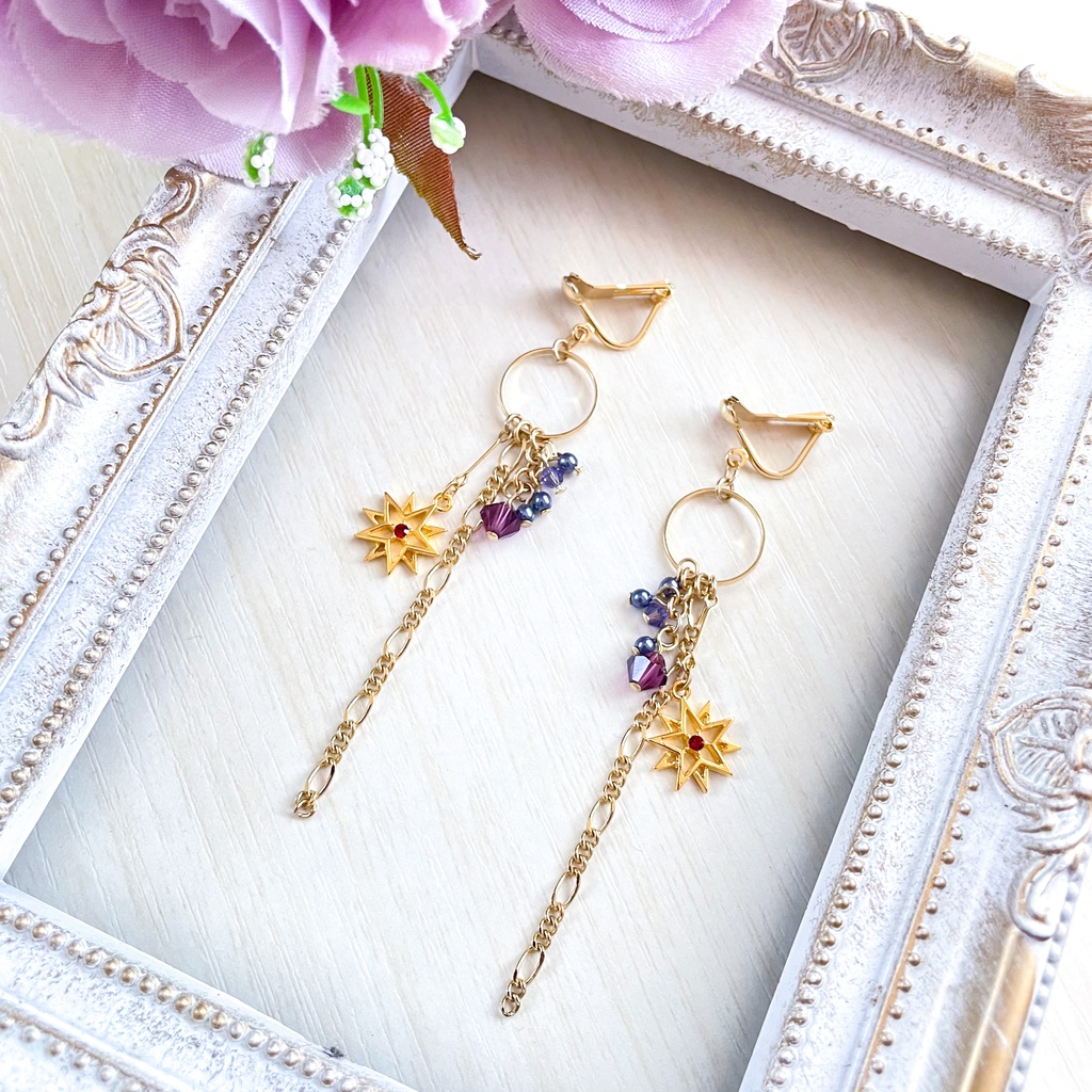 星占いの耳飾り