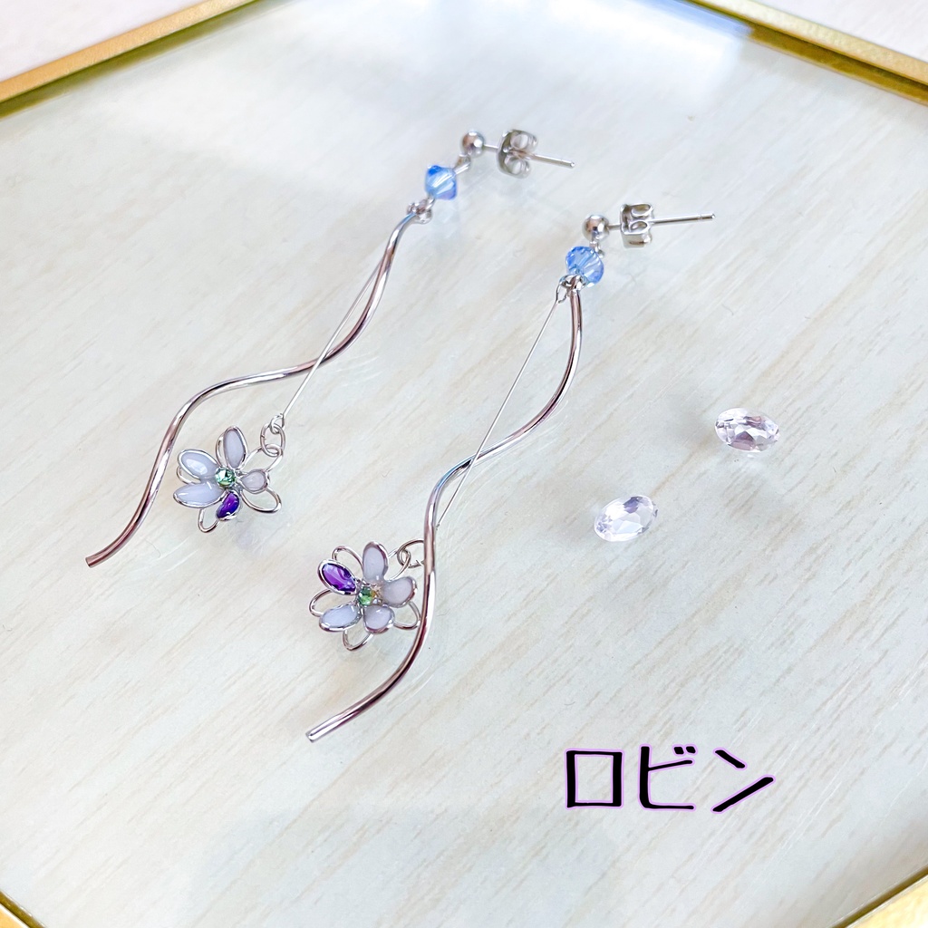 宙の花ピアス⑥