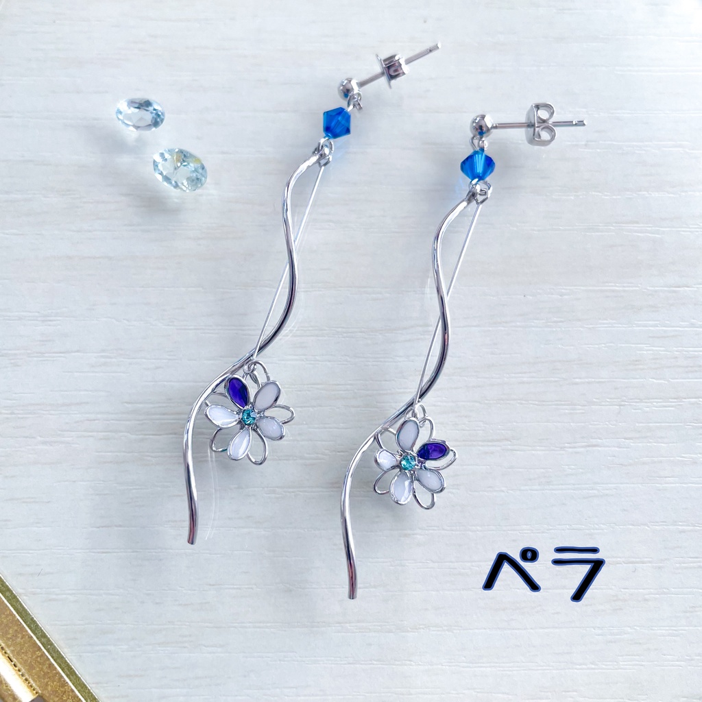 宙の花ピアス⑦