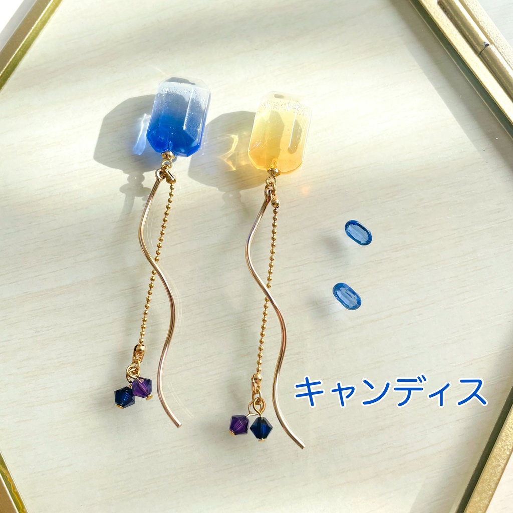 瞳の宝石ピアス・ネックレス-知恵③-