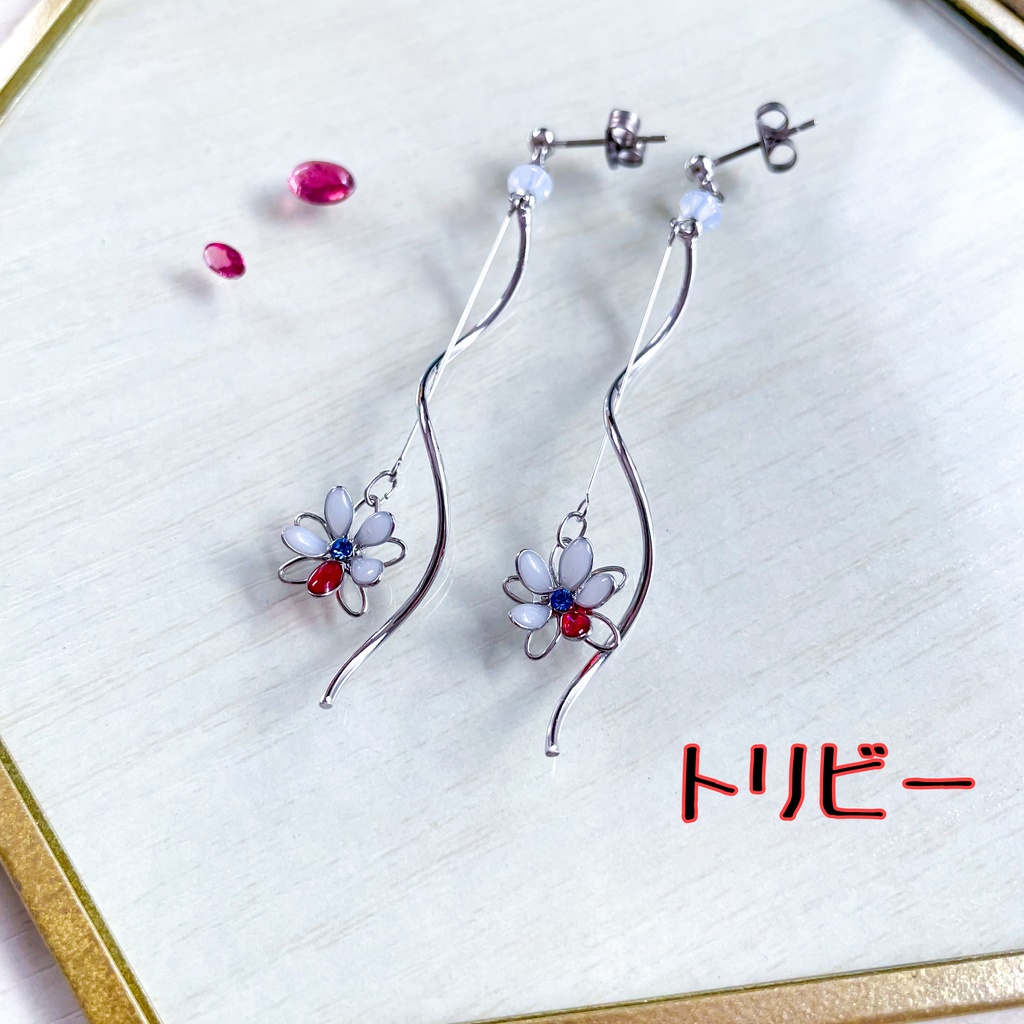 宙の花ピアス⑭