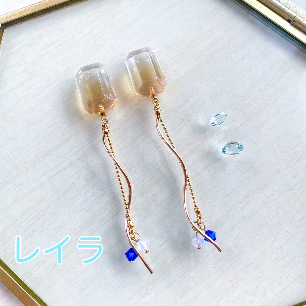 瞳の宝石ピアス・ネックレス-知恵④-