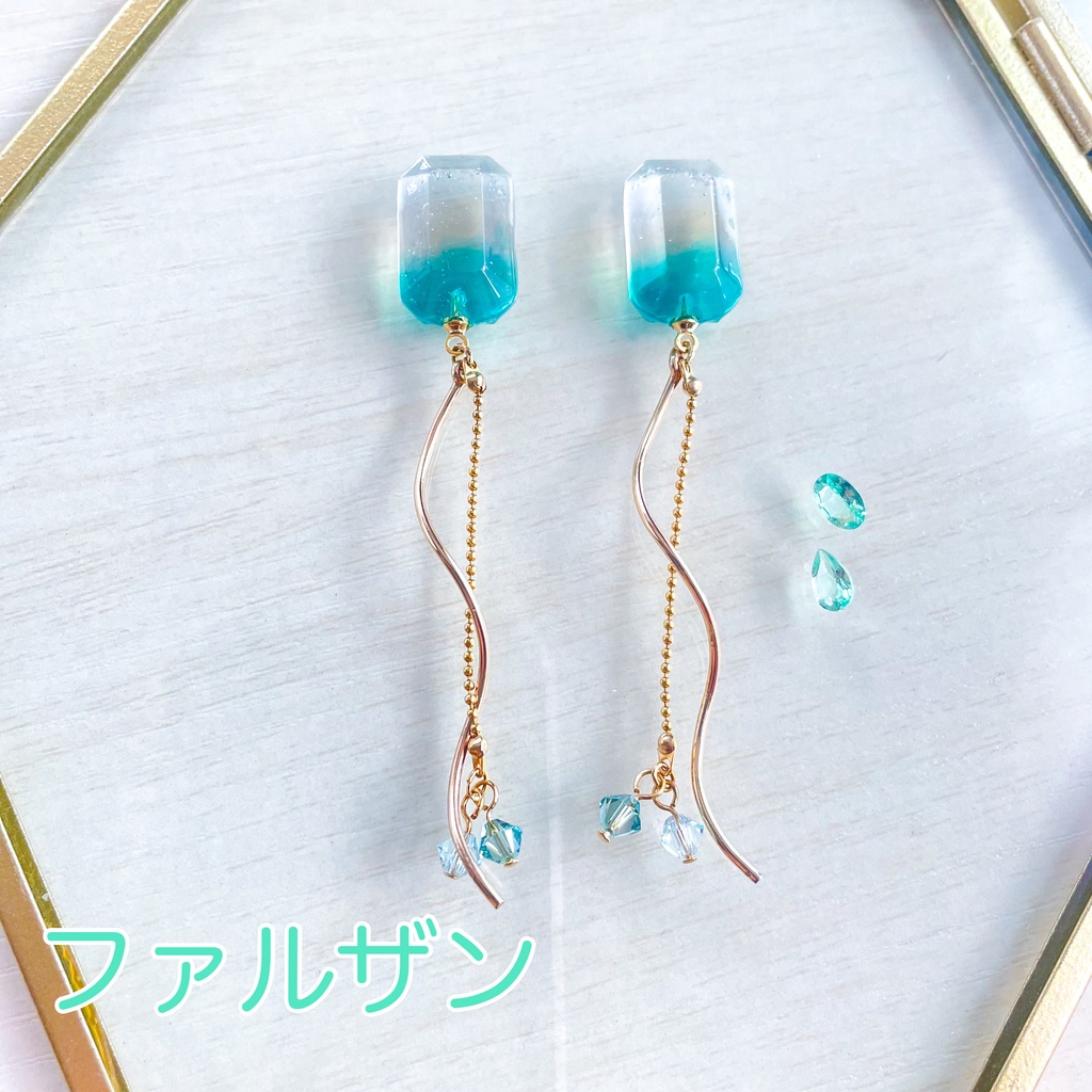 瞳の宝石ピアス・ネックレス-知恵④-