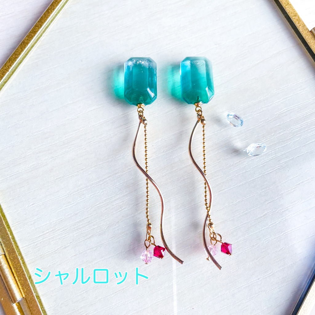 瞳の宝石ピアス・ネックレス-正義④-