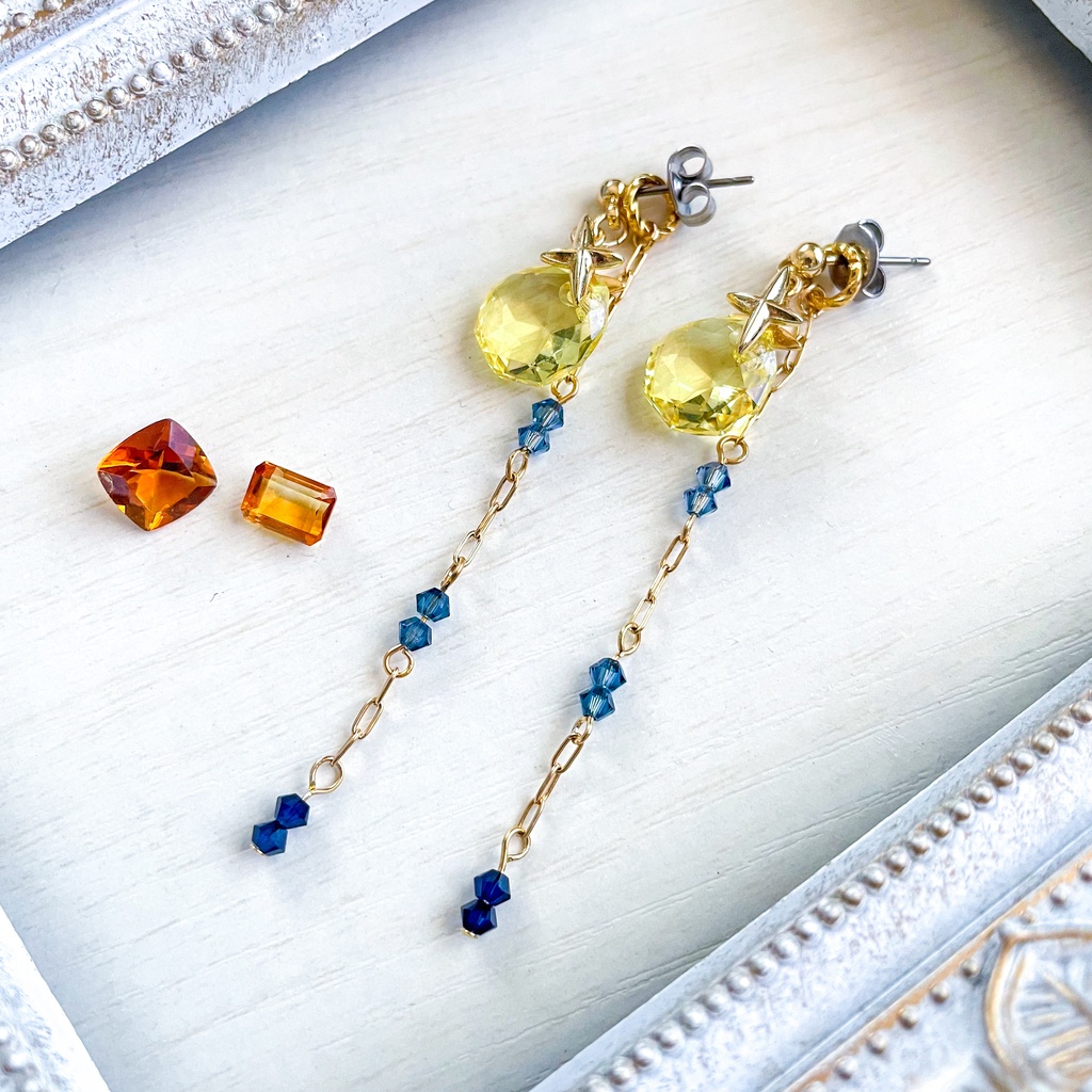 クリスタルのピアス