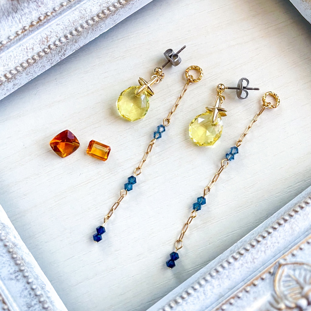 クリスタルのピアス