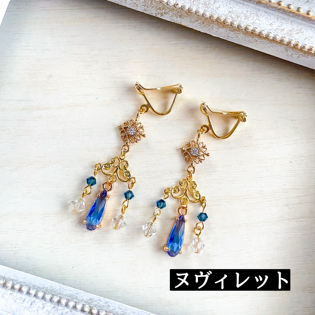 水の都のシャンデリアピアス
