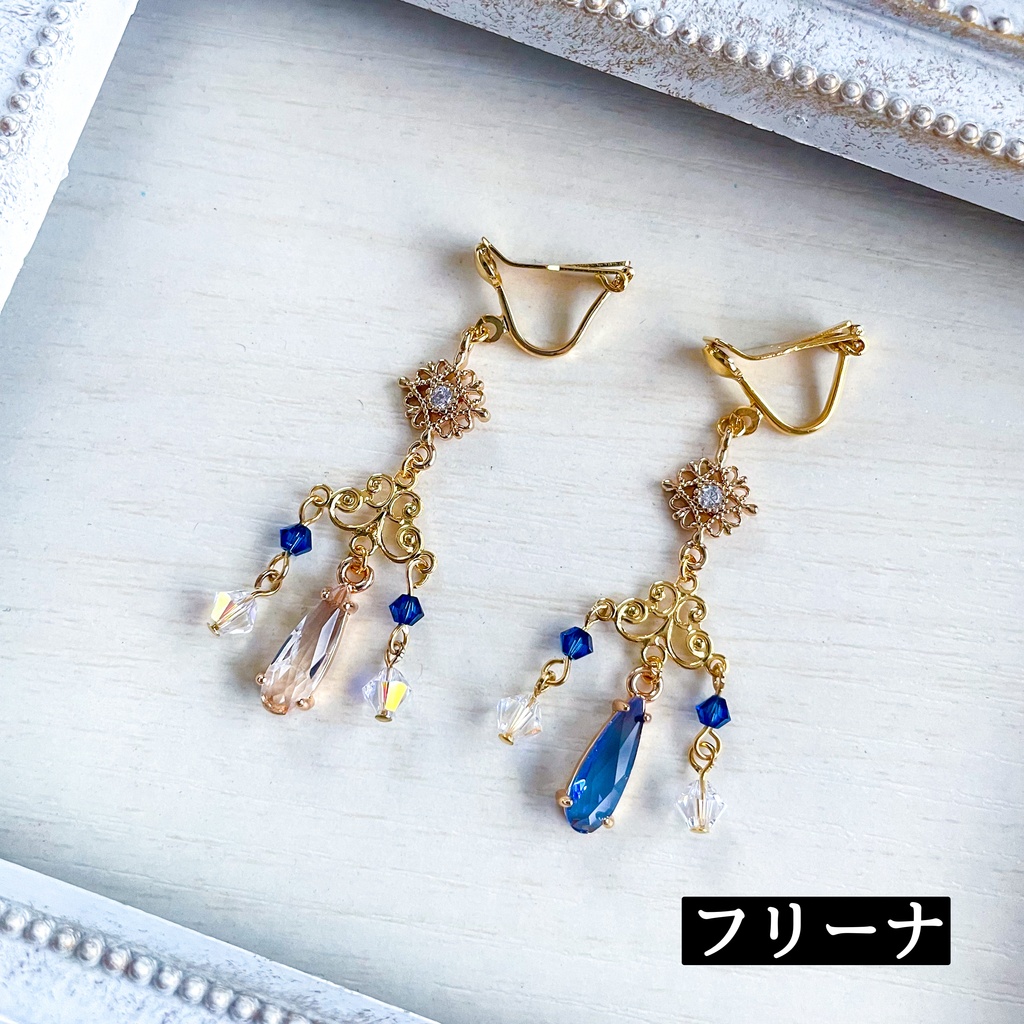 水の都のシャンデリアピアス