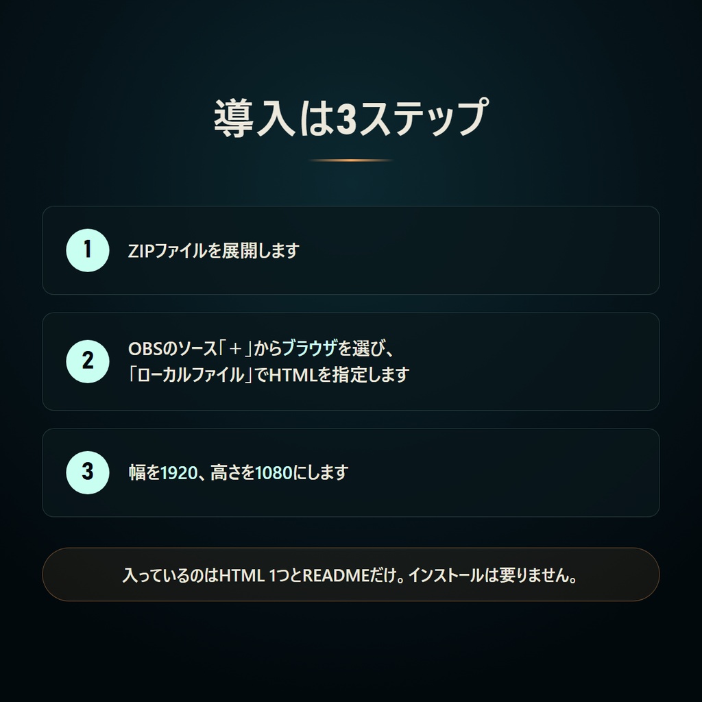 惑星クルーズ時計 - OBS配信用の宇宙デジタル時計