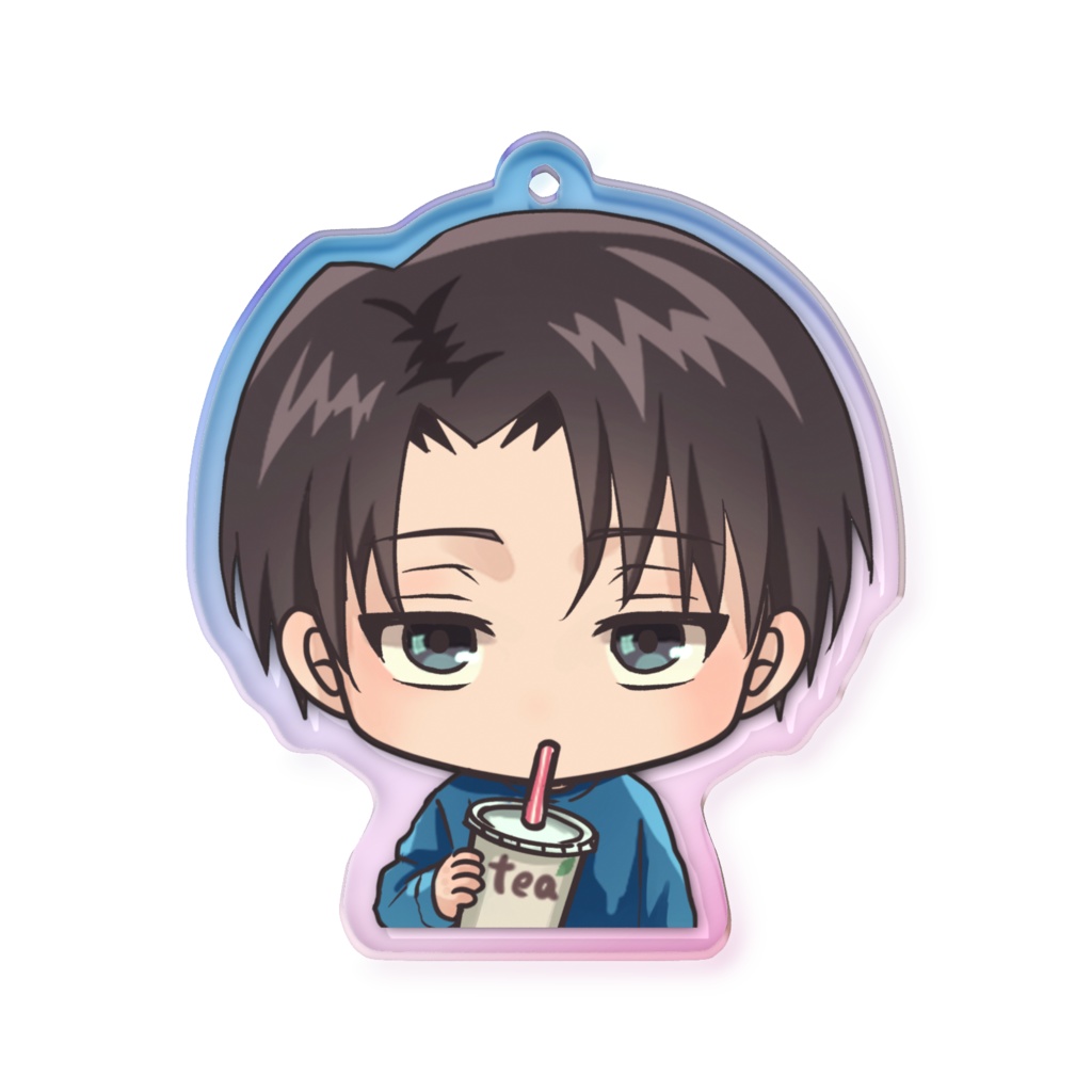 リヴァイオーロラアクリルキーホルダー(ミニキャラtea)