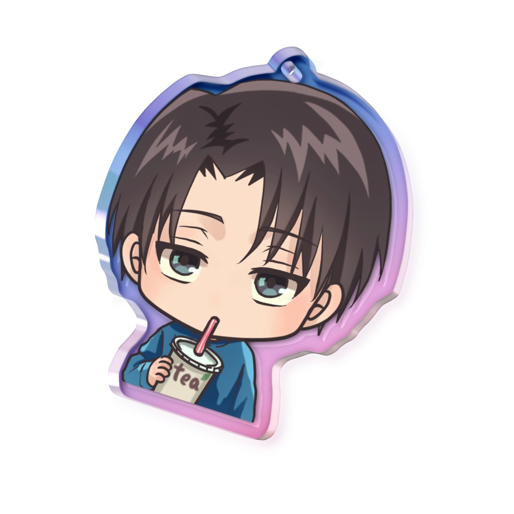 リヴァイオーロラアクリルキーホルダー(ミニキャラtea)