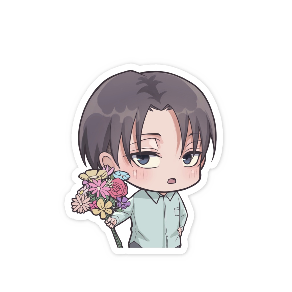 ステッカー各種(ミニキャラリヴァイ)