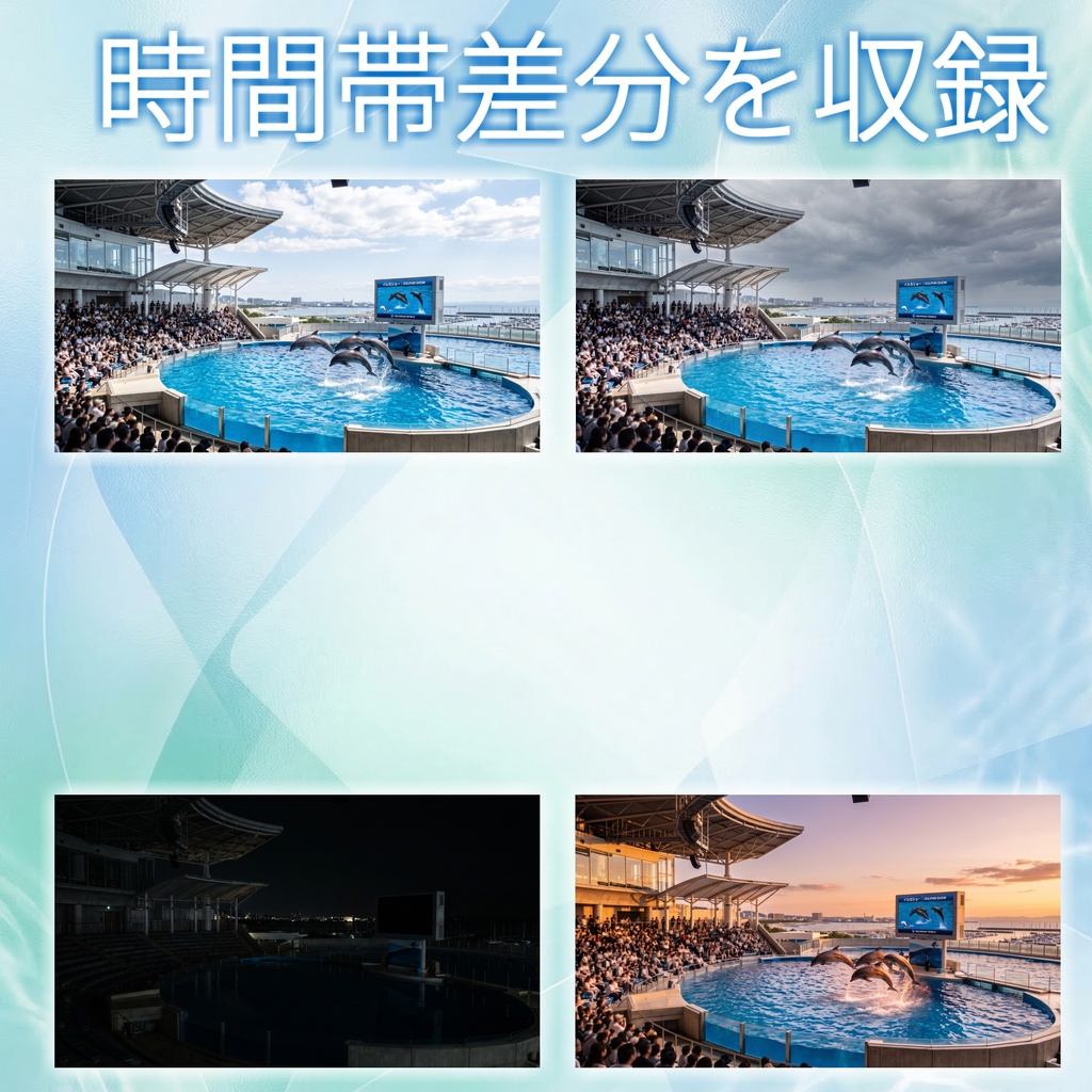 【ショップ開設記念無料!】水族館背景イラスト【TRPG背景素材/CoC/ゲーム素材/背景写真/背景イラスト】【昼夜夕曇差分】