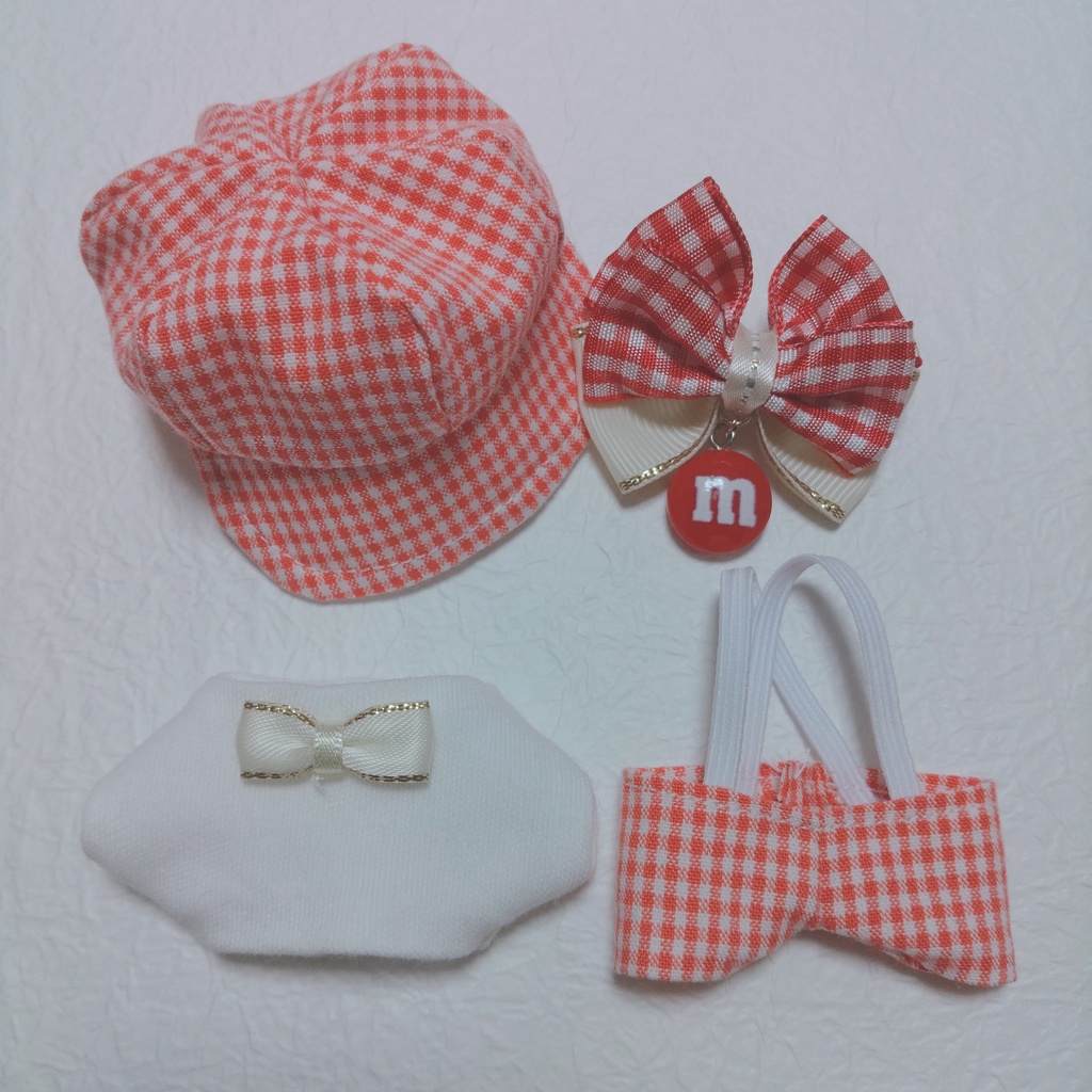 10センチぬい服 ギンガムセット