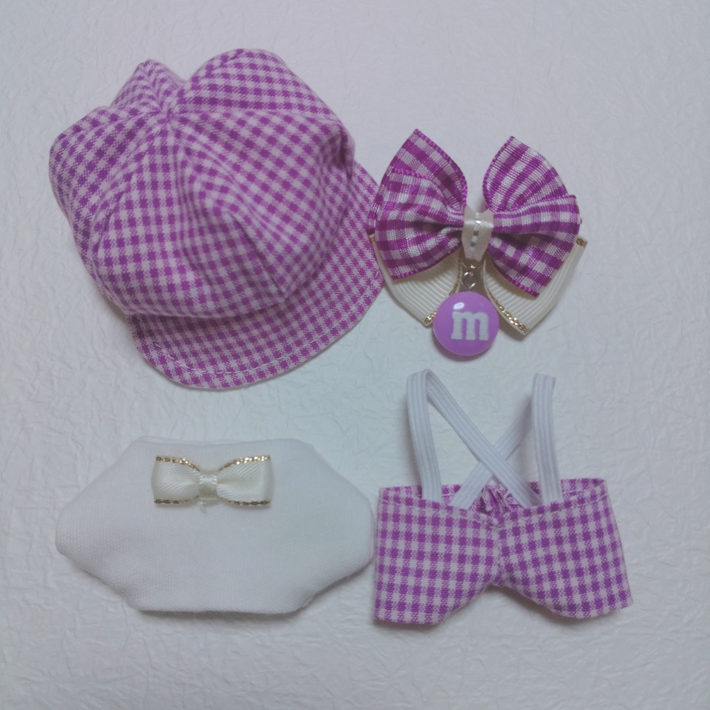 10センチぬい服 ギンガムセット