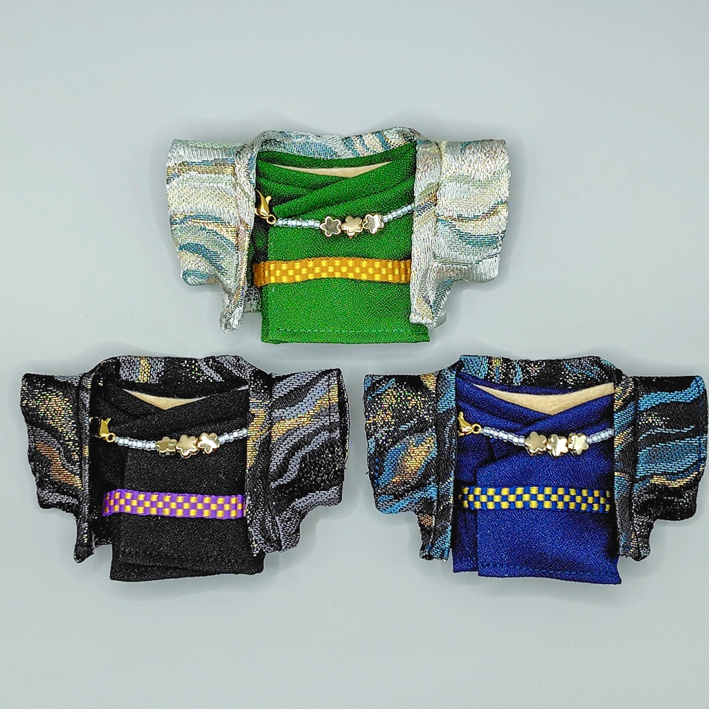 金襴羽織セット(墨流し柄)