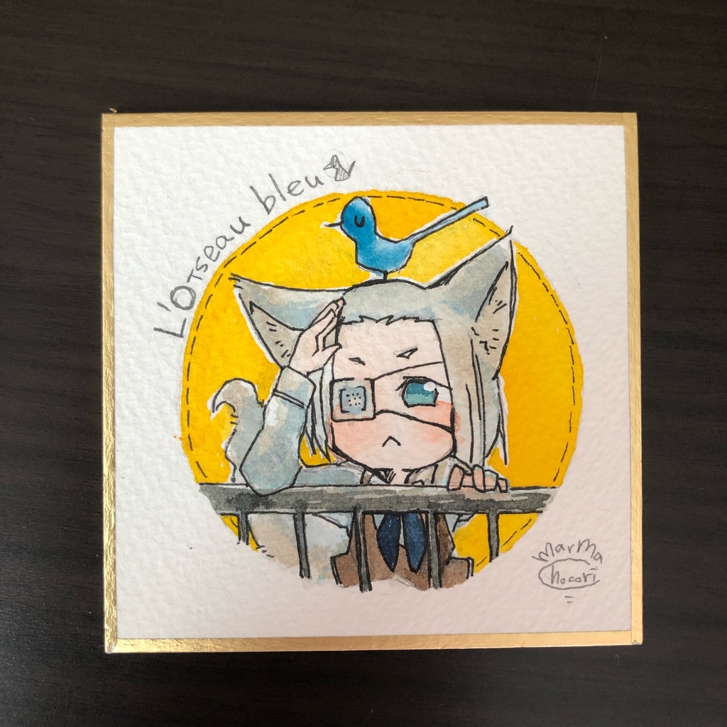 ミニ色紙「童話のおとこのこ」