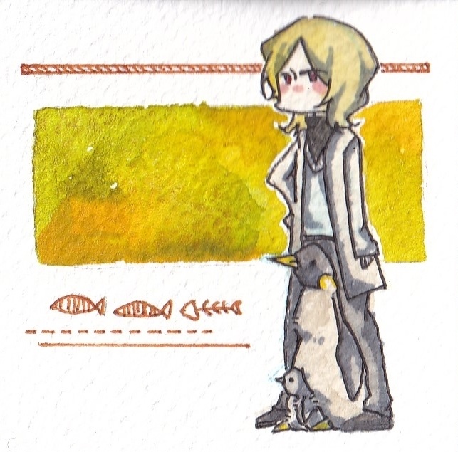 【ミニ原画】探索者と動物