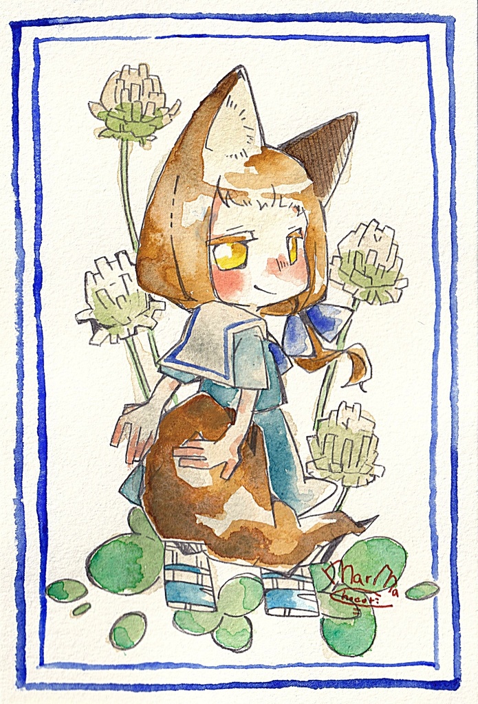 【はがき原画】みちのくさばな