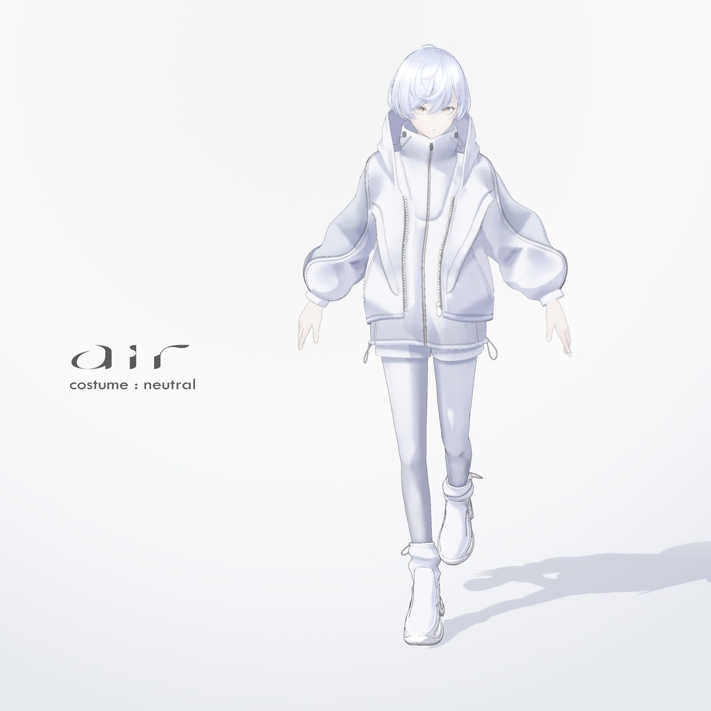 「air neutral」3D衣装モデル(air , nial , grus , lapwing対応)