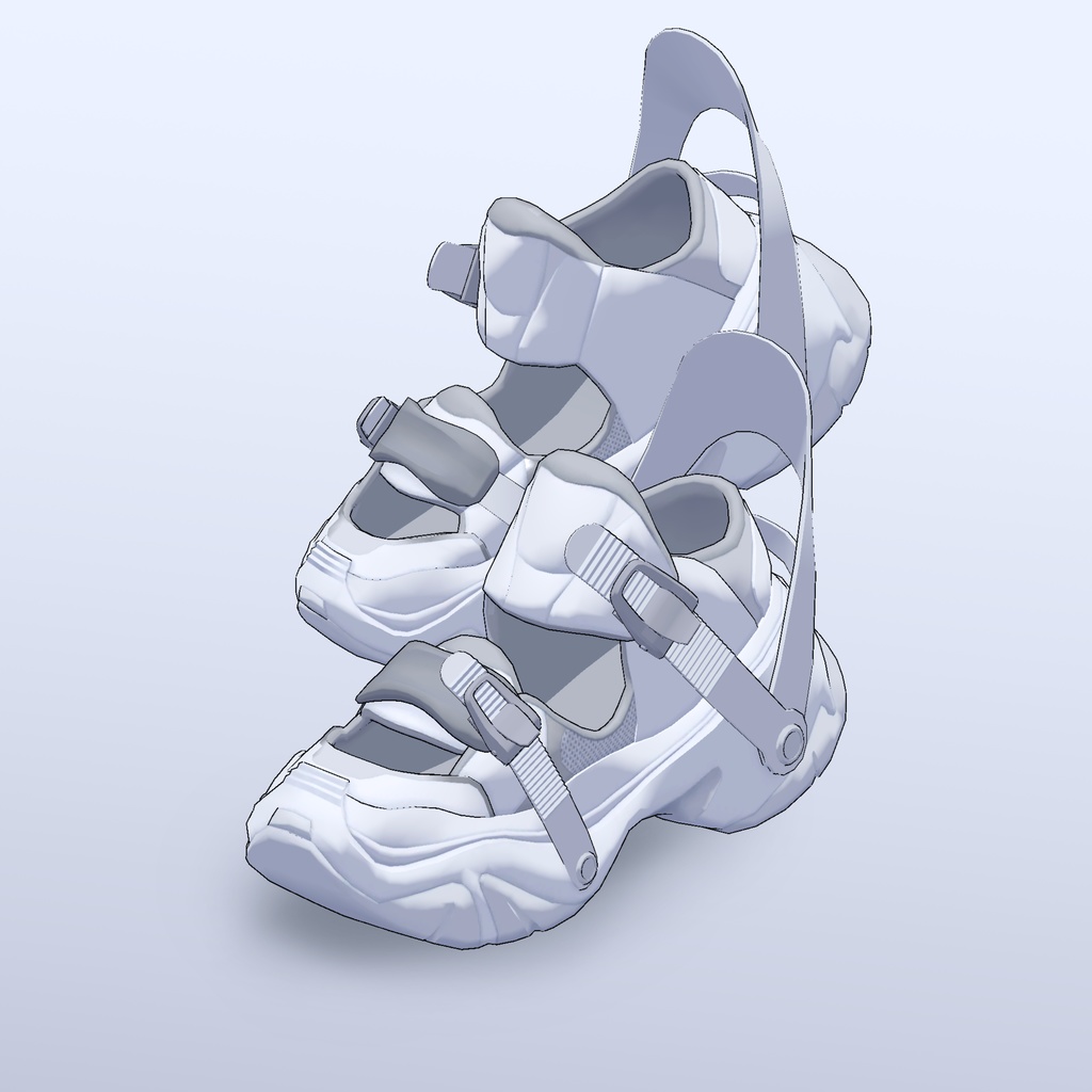 「simulacrum shoes」3D衣装モデル (lapwing、当ショップアバター対応)