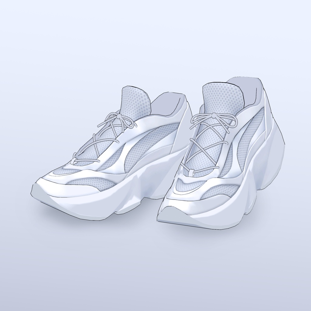 「nial shoes」3D衣装モデル　(lapwing、当ショップアバター対応）
