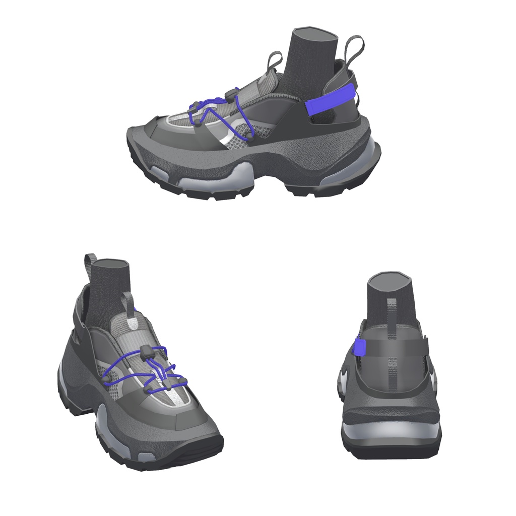 「nexyr」3D衣装(シューズ)モデル(lapwing、Marycia対応)