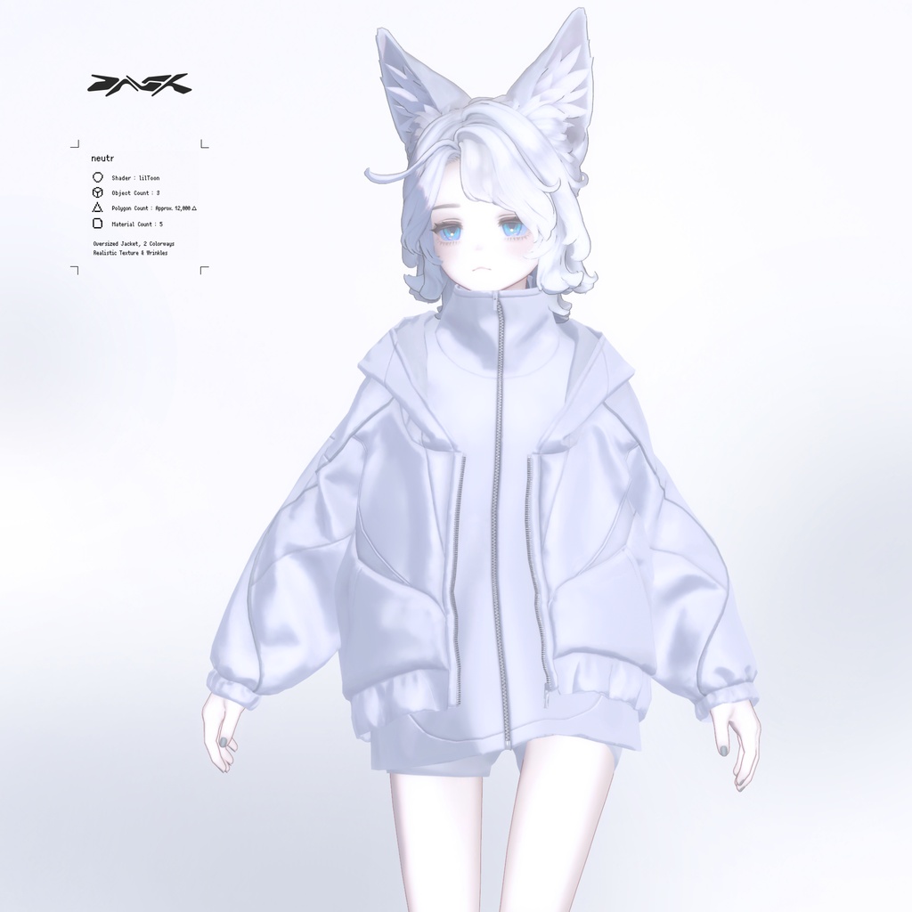 「neutr」３D衣装モデル（lapwing、Marycia対応）