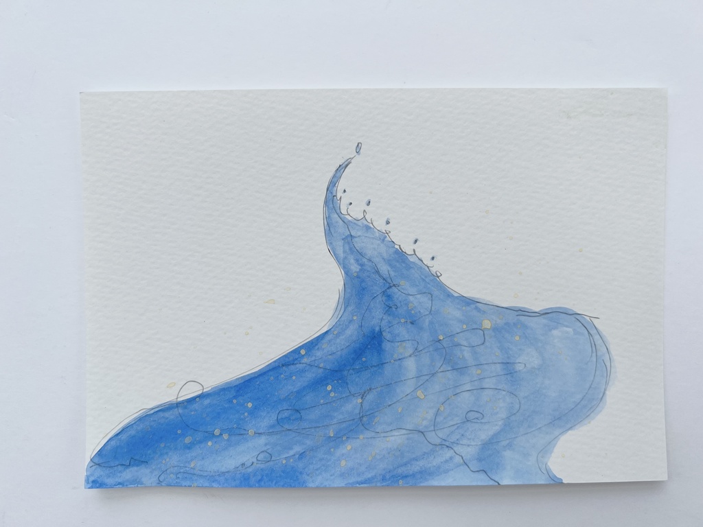 ｢ゆらぎ｣ ミニ原画 水彩画