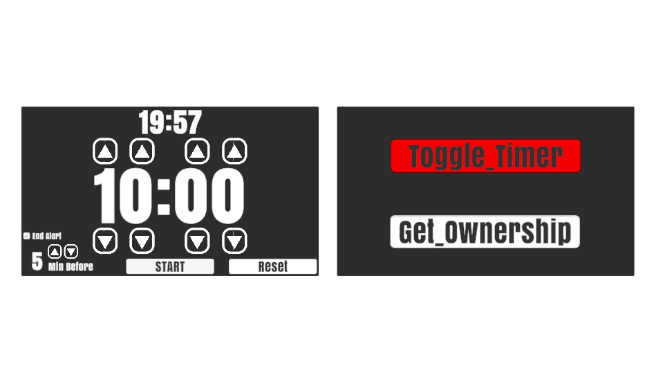 【VR/Desktop対応】手に追従する同期タイマーギミック