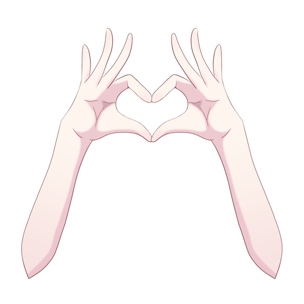 【Vtuber向け】ハートの手1