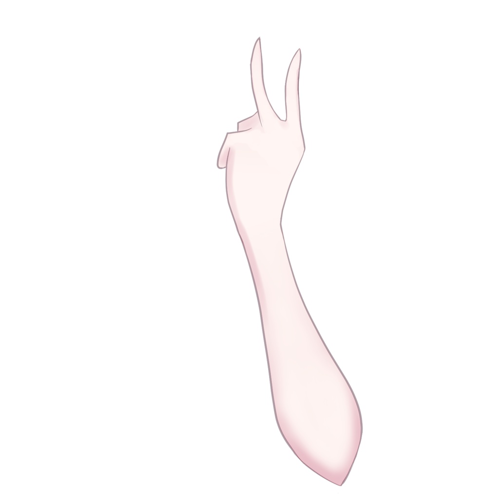 Vtuber 後ろピース