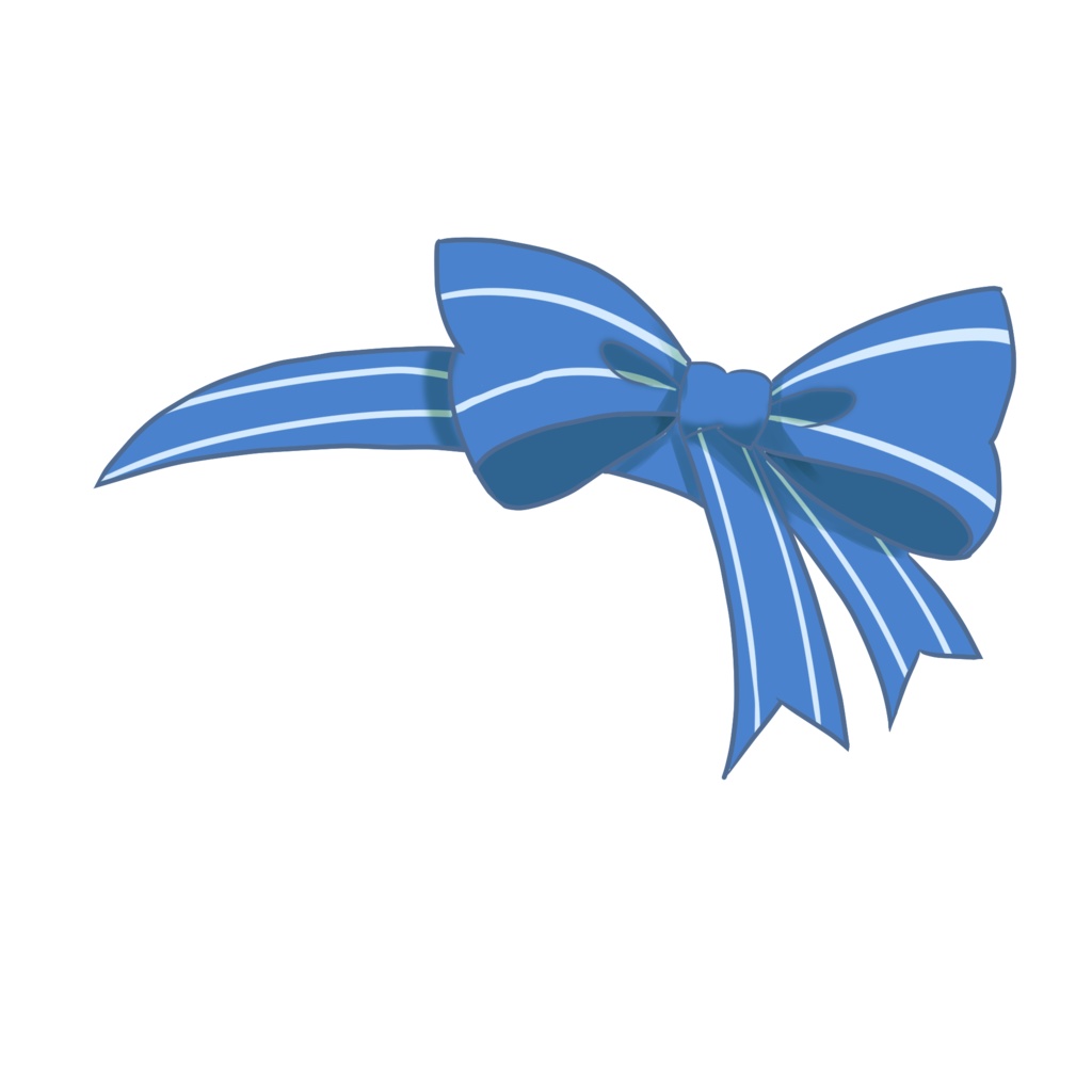 【VTuber向け】シンプルなリボンカチューシャ Vtuber素材【商用利用OK】