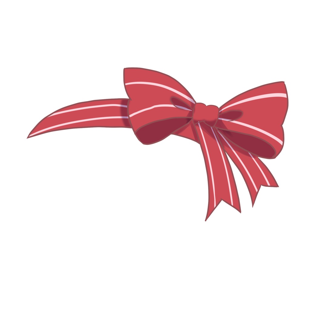 【VTuber向け】シンプルなリボンカチューシャ Vtuber素材【商用利用OK】