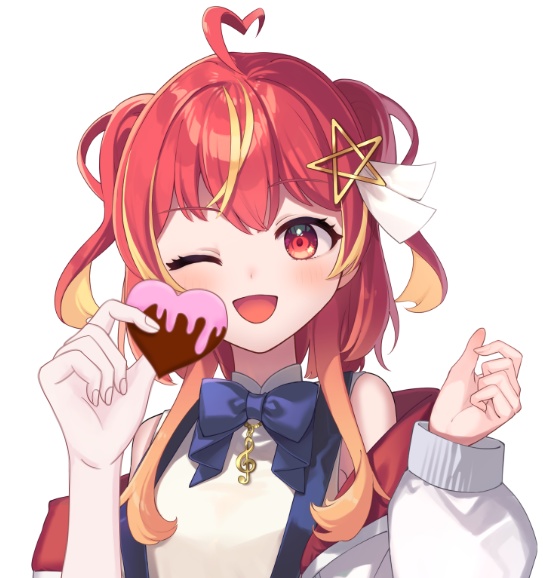 【Vtuber向け】ハートチョコを持つ手