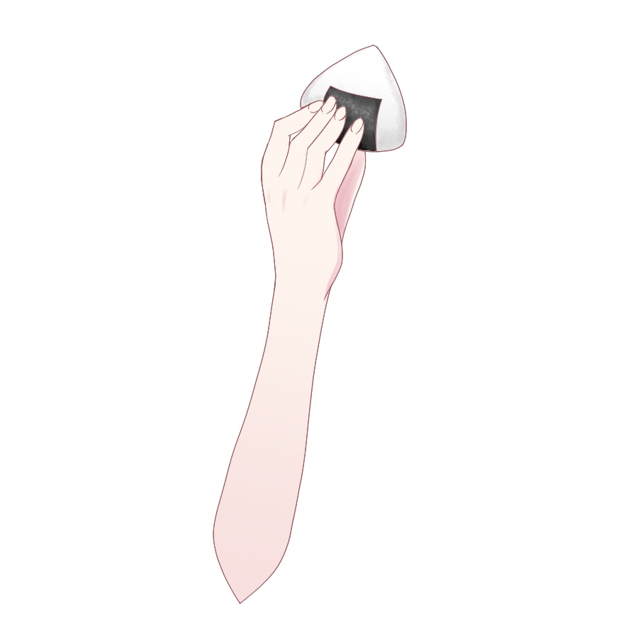 【Vtuber向け】おにぎりを持つ手